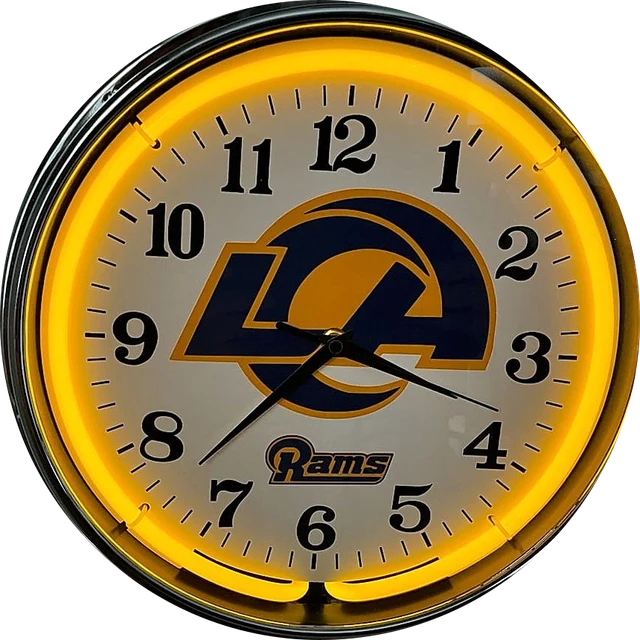 LA Rams custom neon clock by It’s Lit Neon — new arrival $149.99