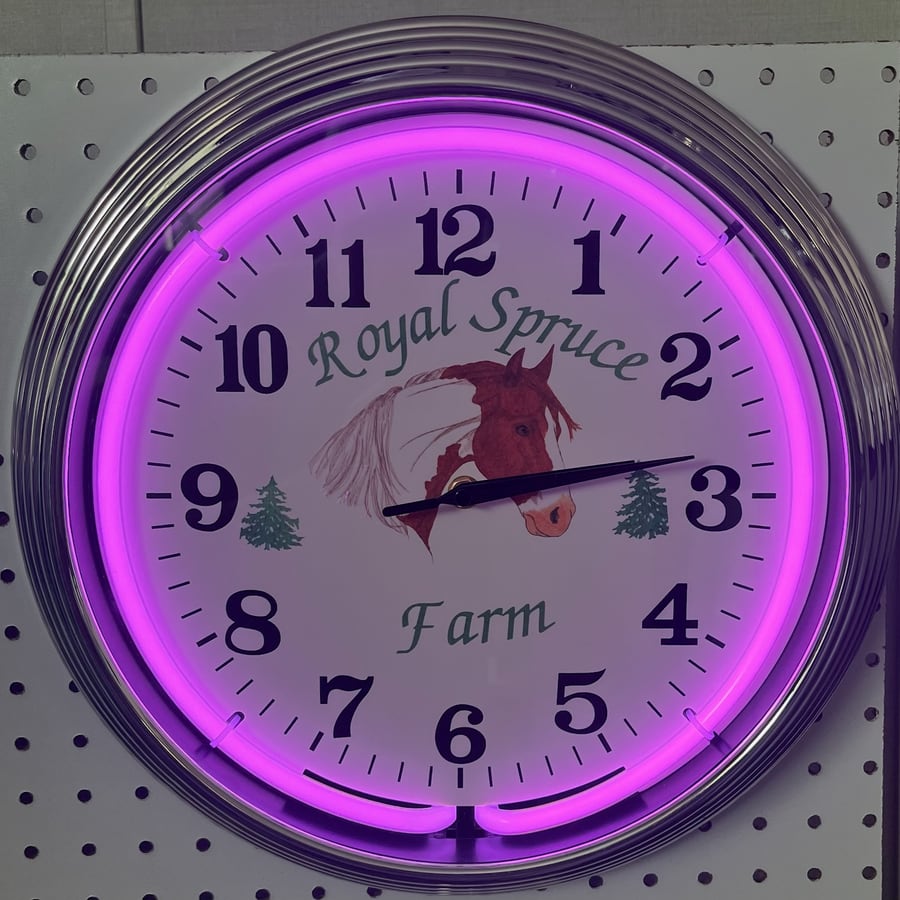 Royal Spruce Farm · purple glow