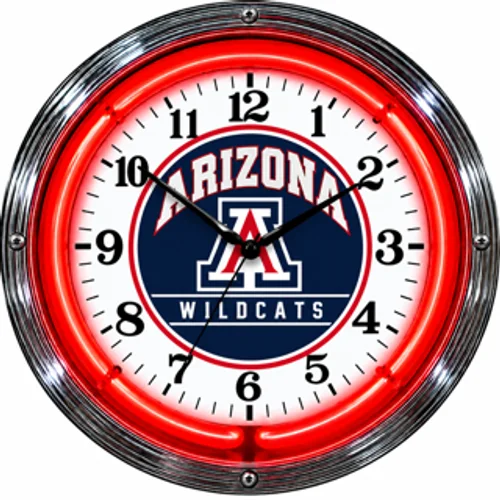 Arizona Wildcats neon clock