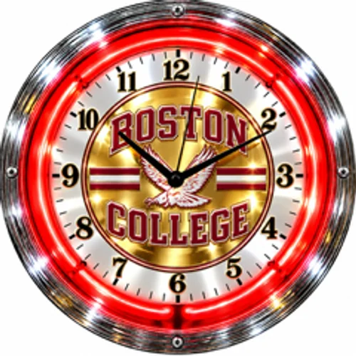 Boston College Eagles neon clock