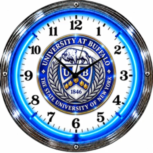 Buffalo Bulls neon clock