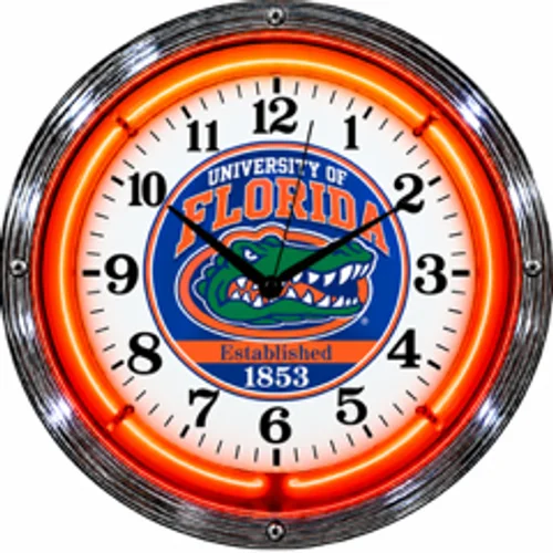 Florida Gators neon clock