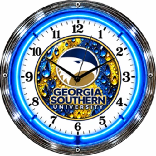 Georgia Southern Eagles neon clock