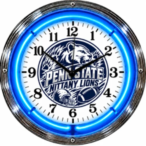 Penn State Nittany Lions neon clock
