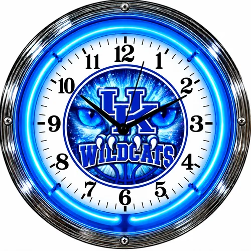 Kentucky Wildcats neon clock